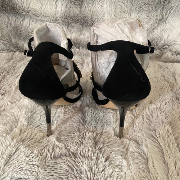 Giuseppe Zanotti | US 6 | Suede Crystal Embellished Strappy Sandals - Picture 4 of 13